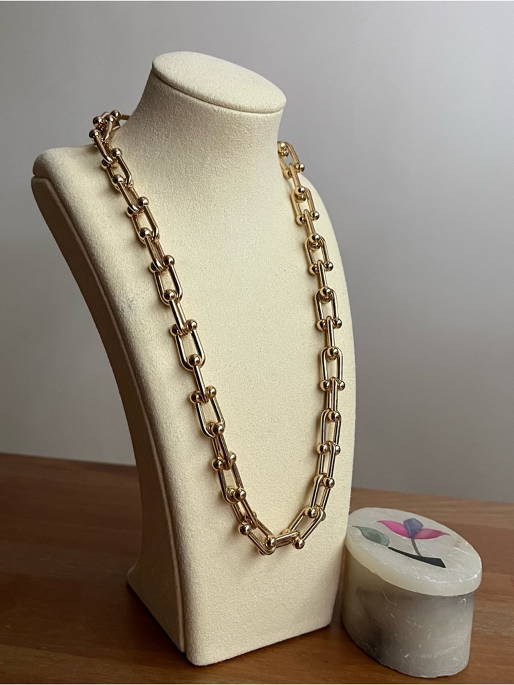📌SOLD📌Sugarfix by Baublebar link necklace, horse shoe design gold-tone jewelry - Picture 3 of 8